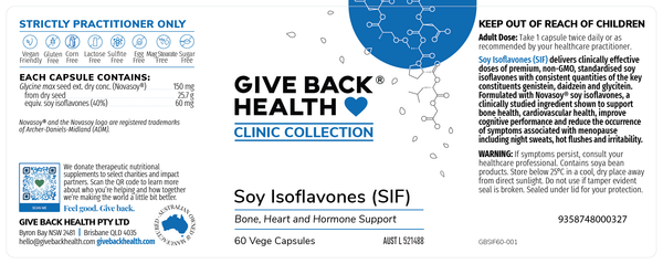 Soy Isoflavones (SIF) - Give Back Health